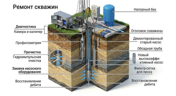 Ремонт скважин в Энгельсе